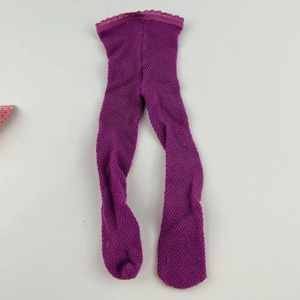 American Girl Doll Clothing Lot‎ Blouse Shirt Purple Tights Flaws